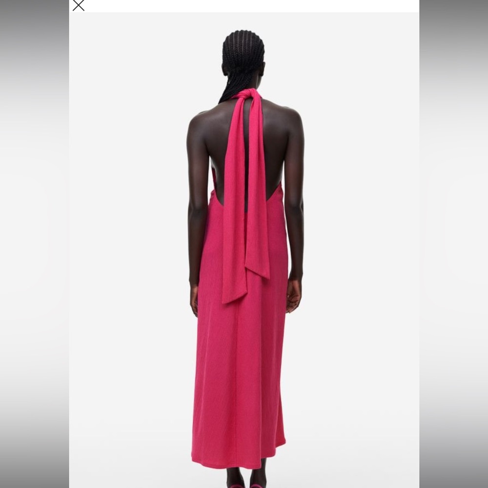 Hot pink low back H&M dress, worn once!